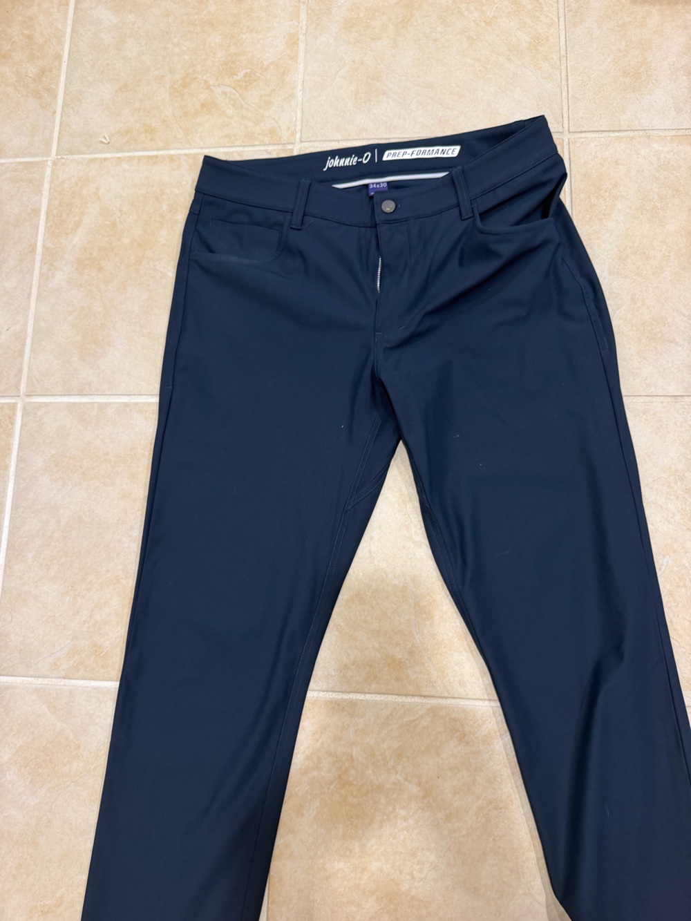 johnnie-O Men's Navy Performance Chinos